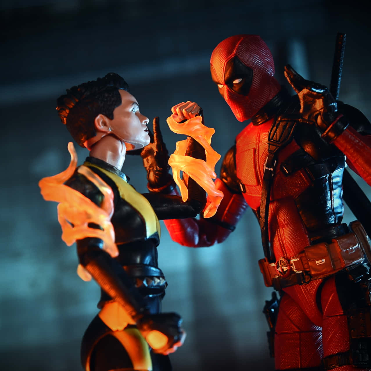 Deadpool and Negasonic Teenage Warhead in action Wallpaper