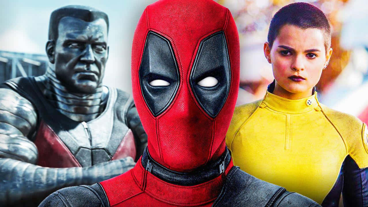 Deadpool and Negasonic Teenage Warhead in action Wallpaper