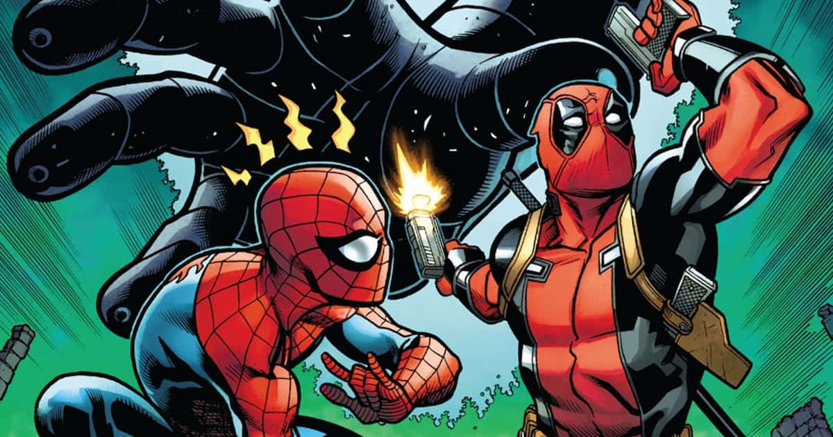 Deadpooly Spiderman - La Inverosímil Pareja De Marvel Fondo de pantalla