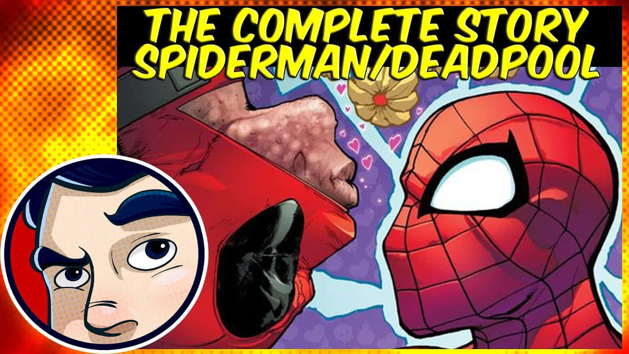 Deadpooly Spiderman Pasando El Rato Juntos Fondo de pantalla