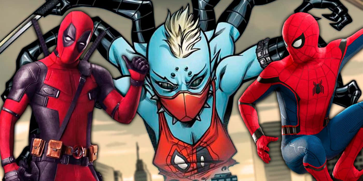 Deadpool&Spider-Man Team Up Wallpaper