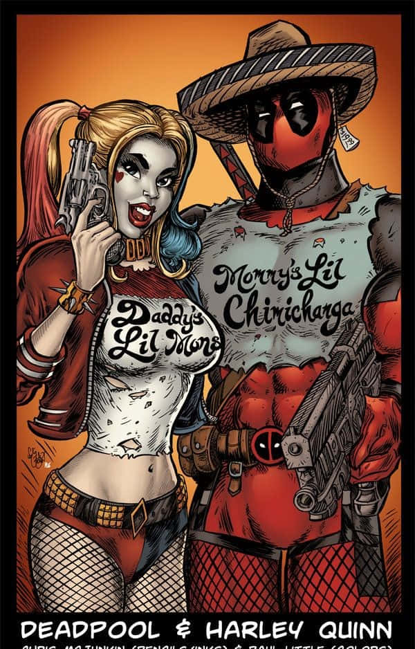 "deadpool And Vanessa - Unforgettable Love Story" Wallpaper