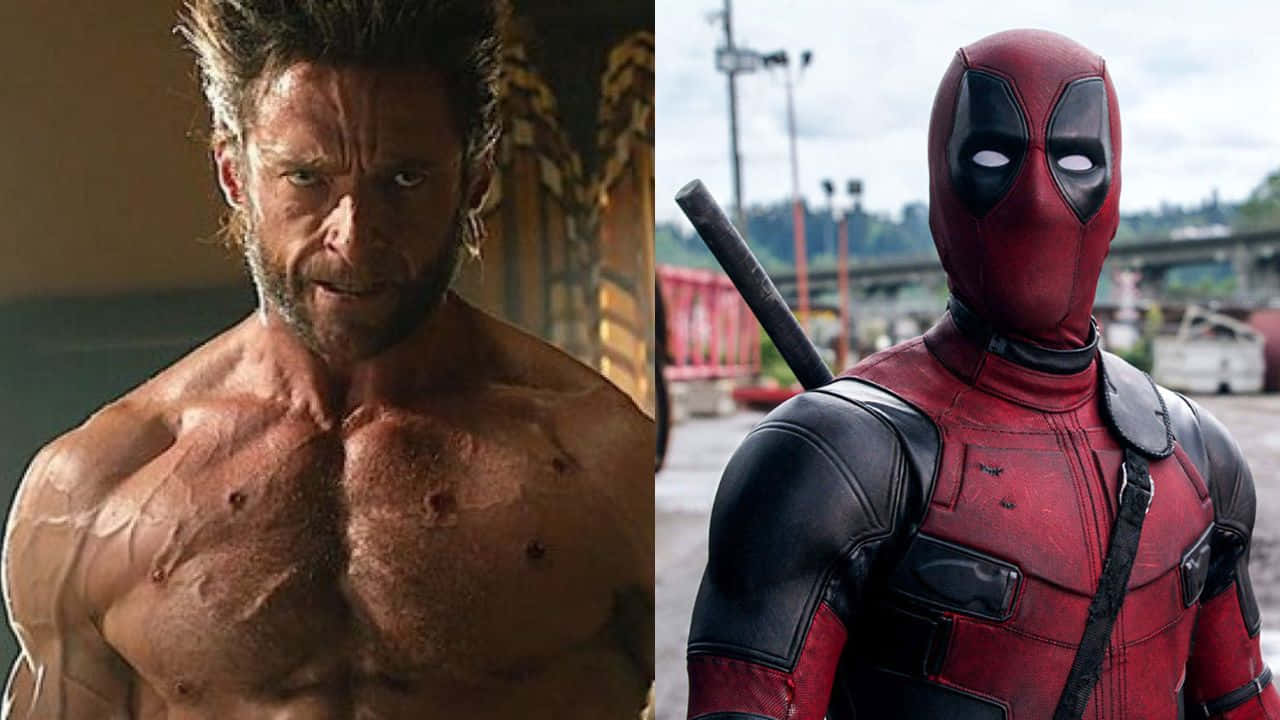 Deadpool and Wolverine: A Powerful Team-up Wallpaper