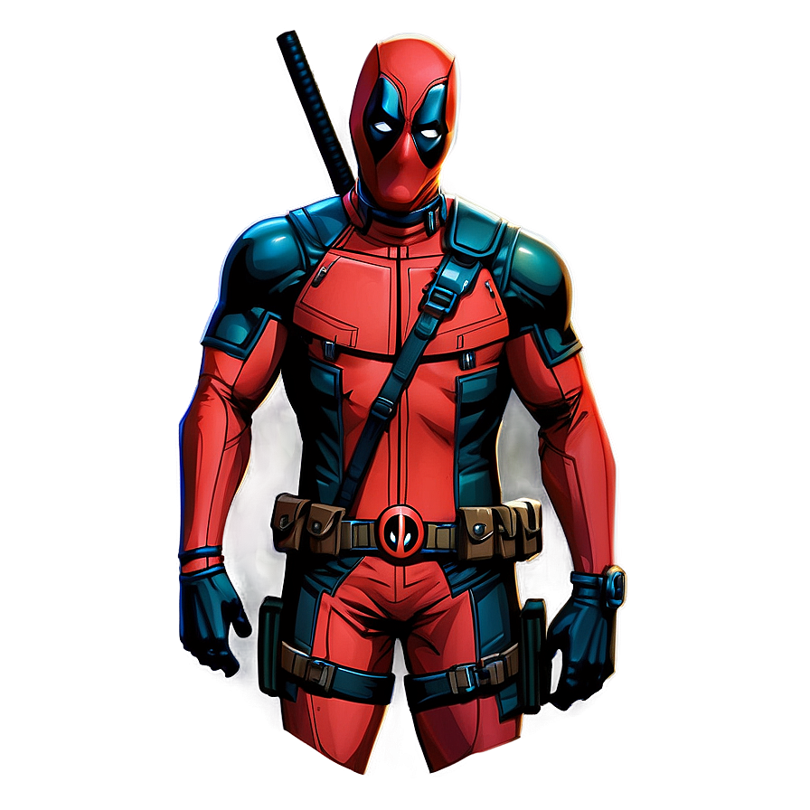 Deadpool Anime Style Png 05212024 PNG