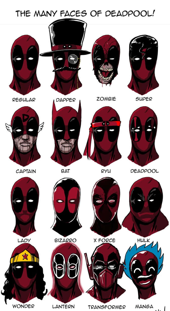 Fantastisk Deadpool-kunstverk Bakgrunnsbildet