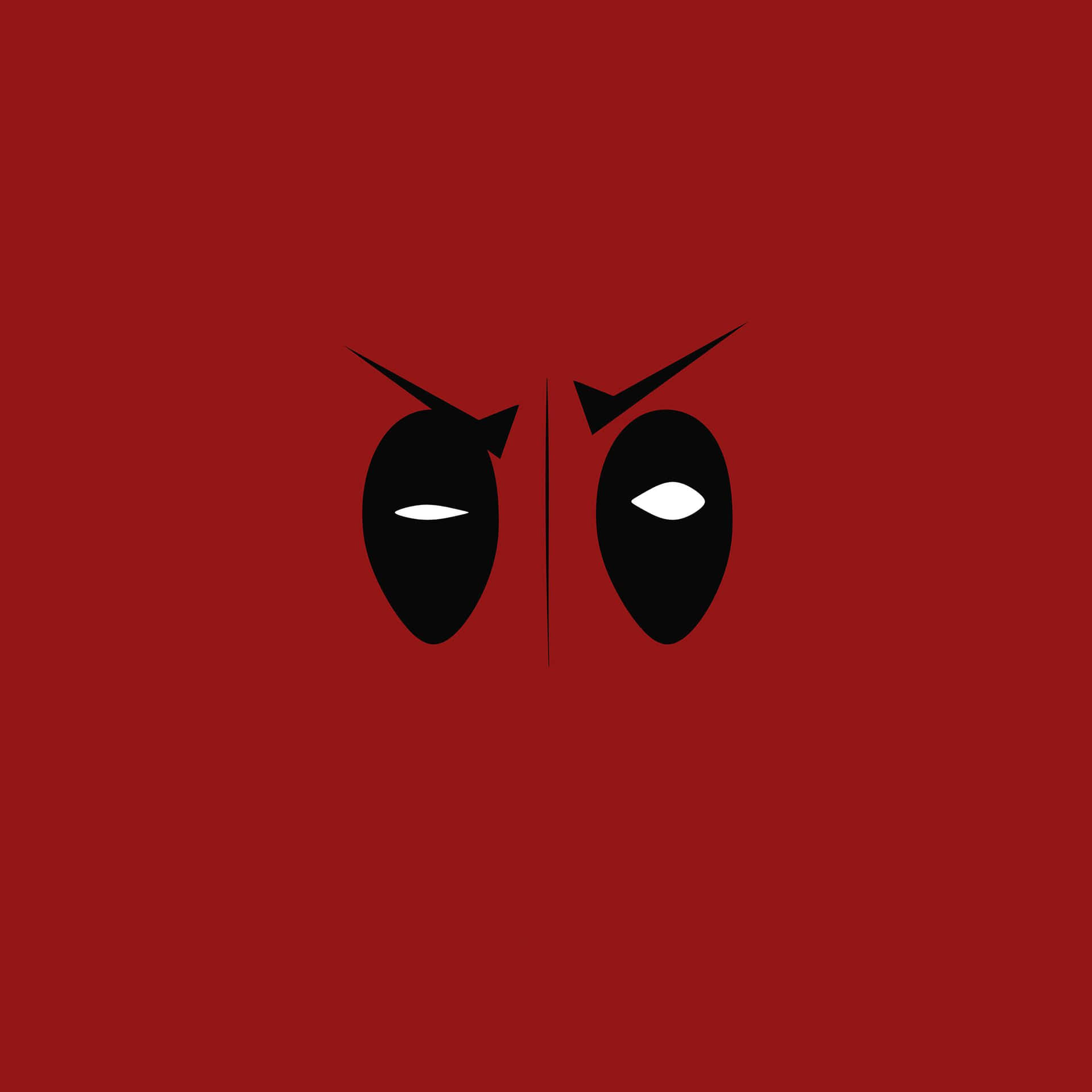 Red Minimalistic Deadpool Background Illustration