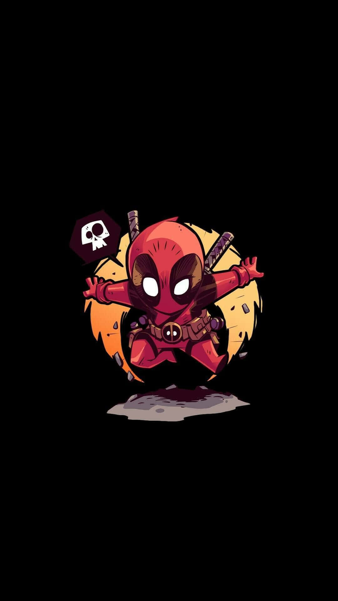 Dynamic Deadpool: The Animated Marvel Hero Wallpaper