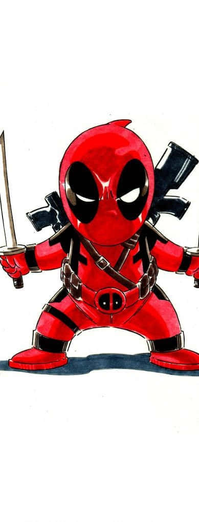 Wallpaper red, minimalism, sword, comic, deadpool, deadpool for mobile and  desktop, section минимализм, resolution 1920x1200 - download