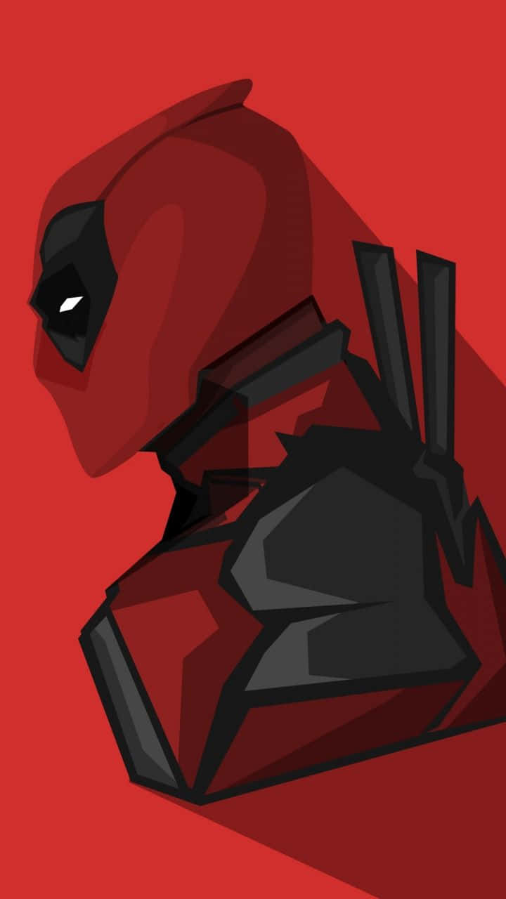 Caption: Deadpool in Action: Hilarious and Fearless Wallpaper