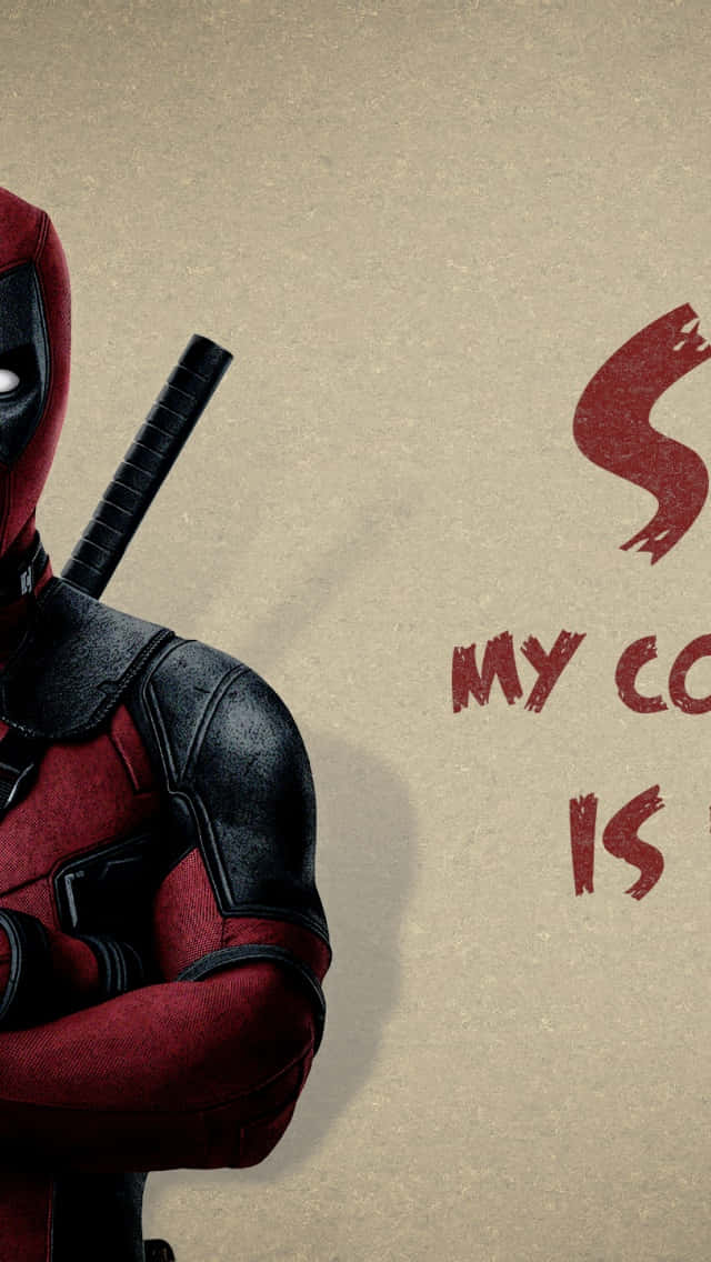 Unlock Deadpool for a superhero-sized experience with your iPhone Wallpaper