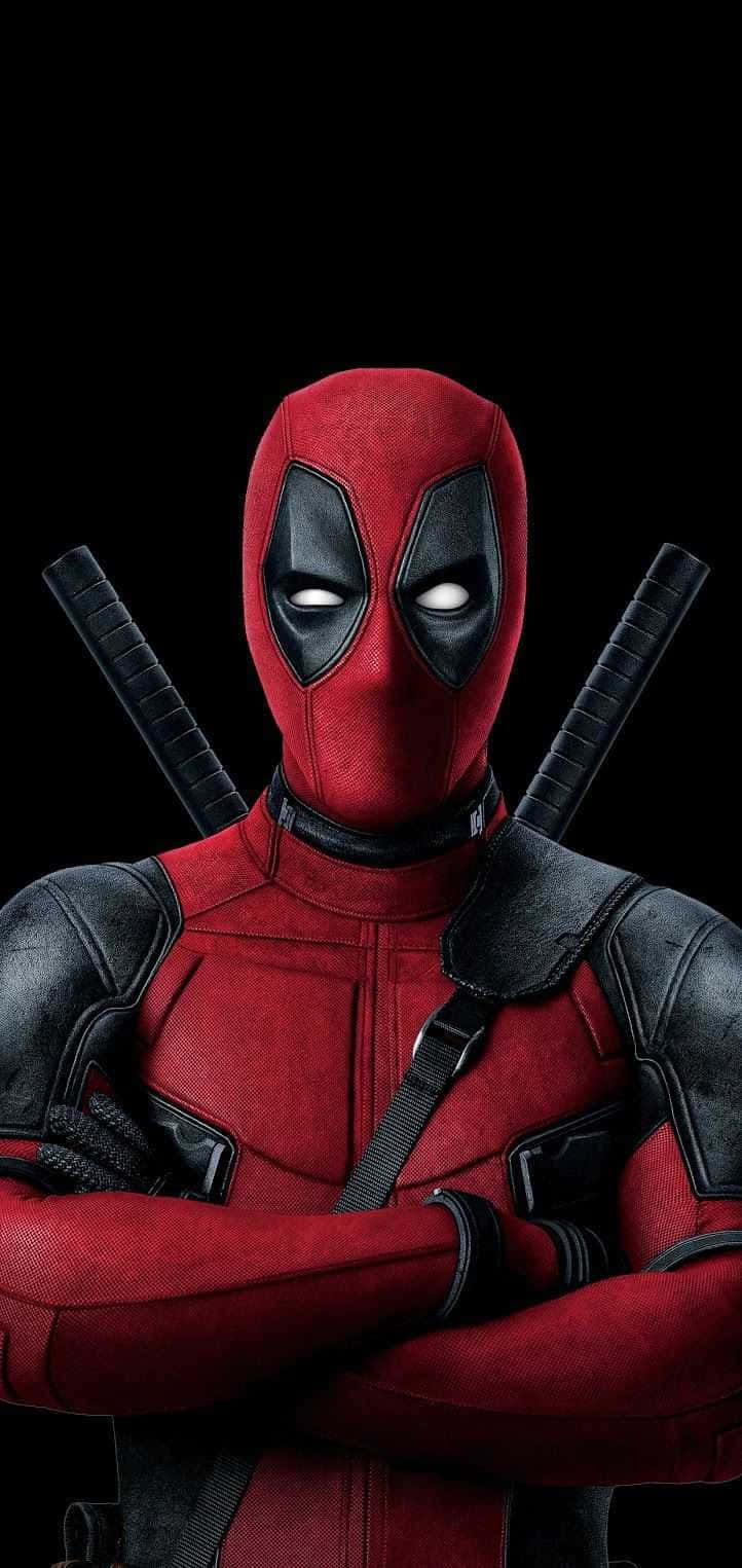 Have Fun with Deadpool on Your Iphone Wallpaper