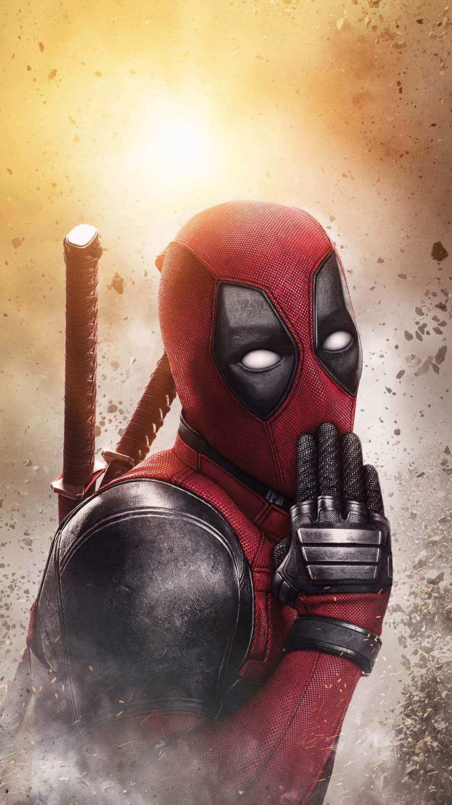 Embrace the comic book life in style with the Deadpool iPhone Wallpaper