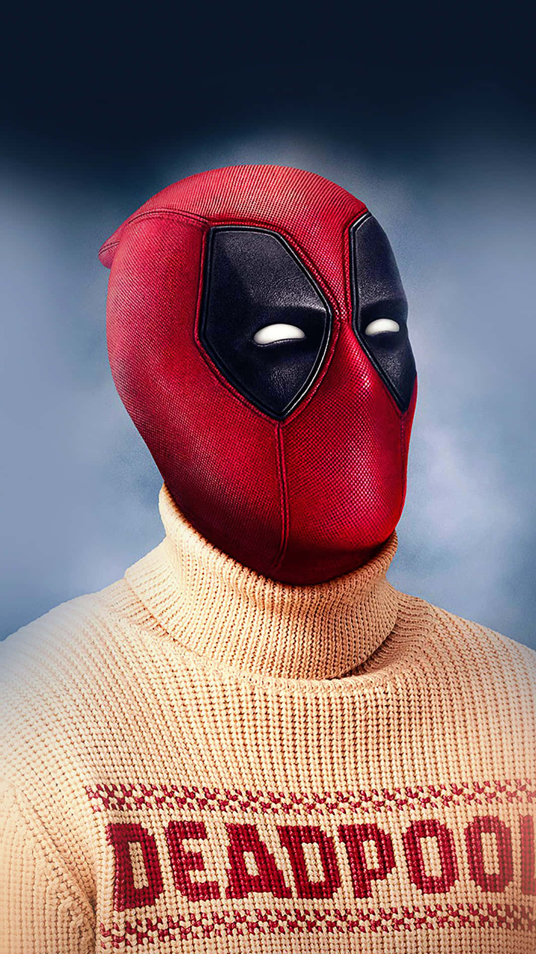 Deadpool meets iPhone - the ultimate device for superheroes Wallpaper