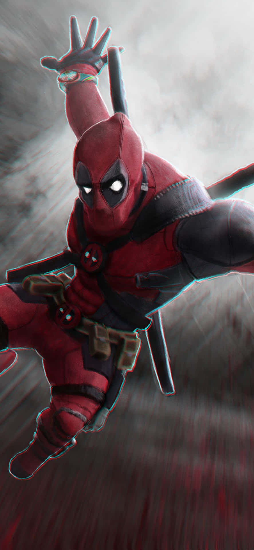 Get the Deadpool Look On Your Iphone Now Wallpaper