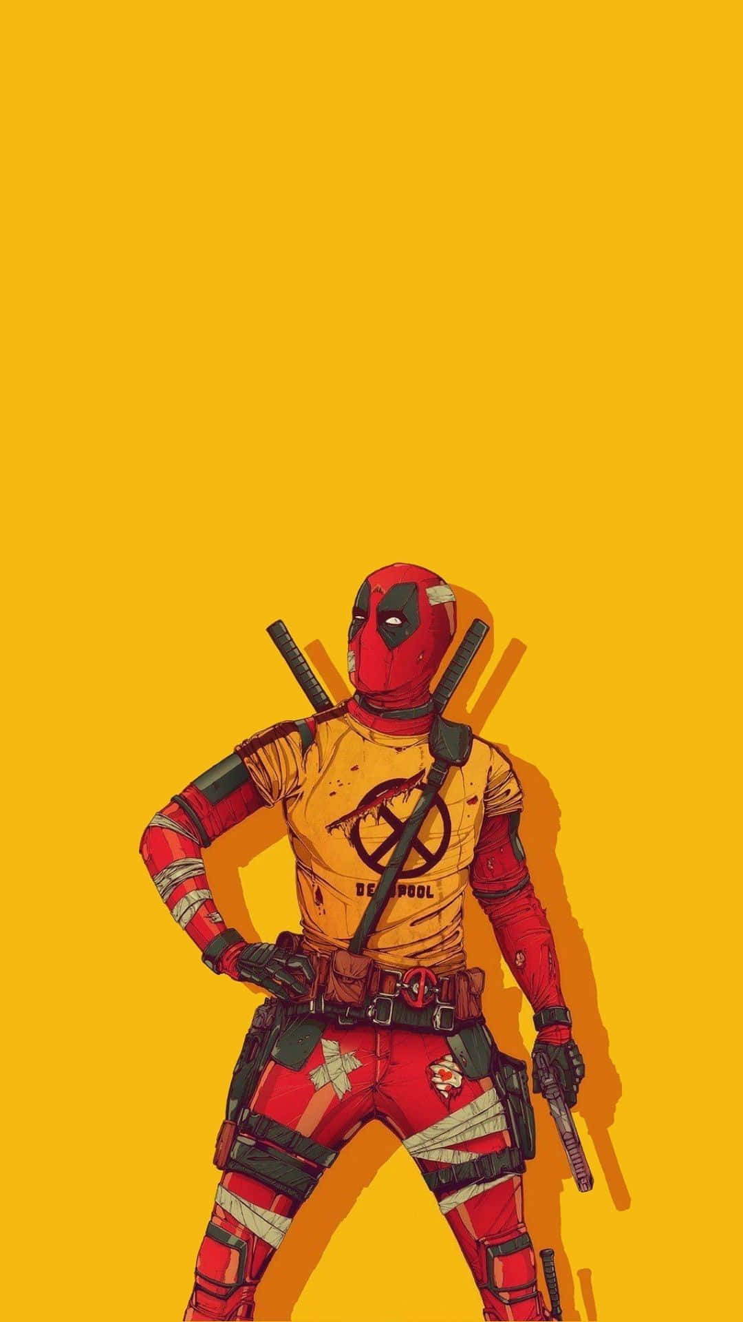 Get in touch with your cool side with a Deadpool Phone Wallpaper