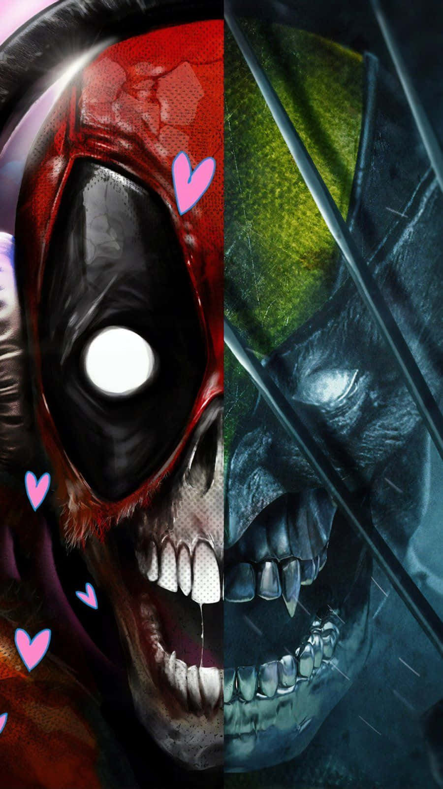 "Make a statement with your phone and outfit with this Deadpool iPhone wallpaper!" Wallpaper