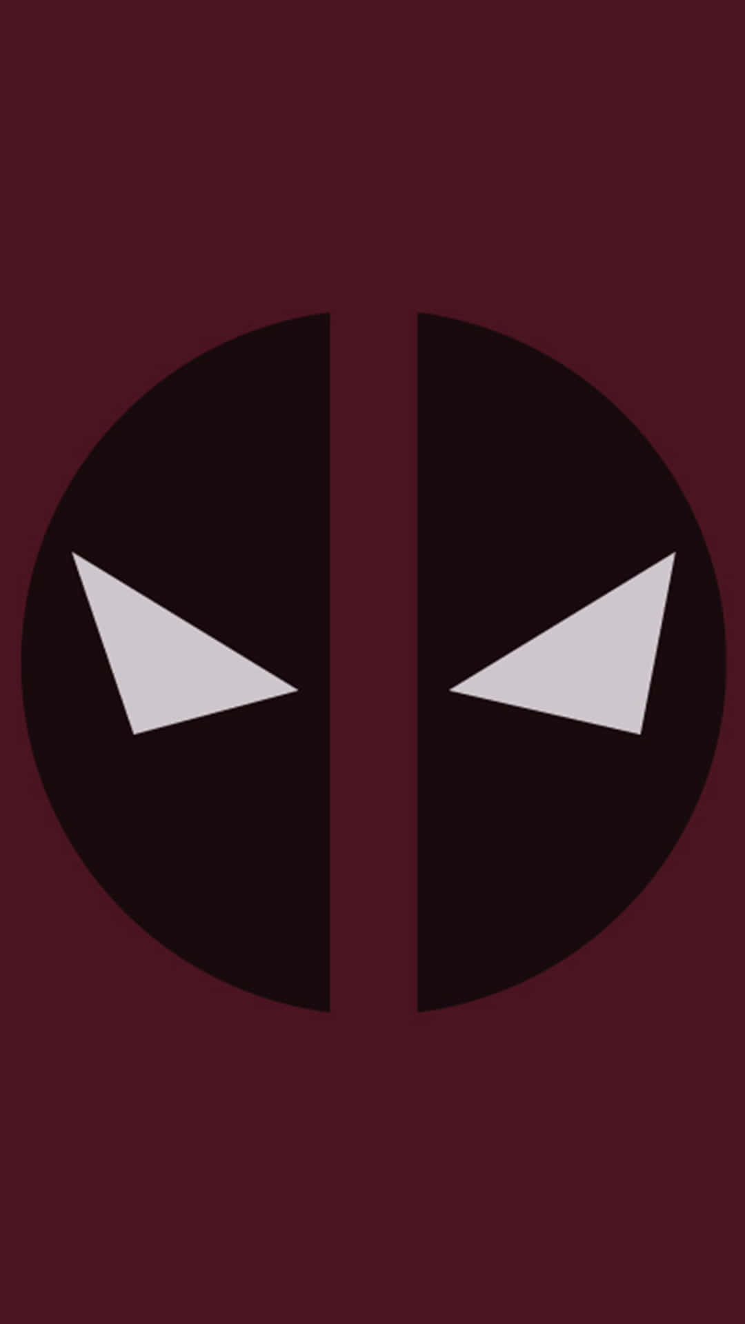 Geometric Minimalist Deadpool Logo Wallpaper