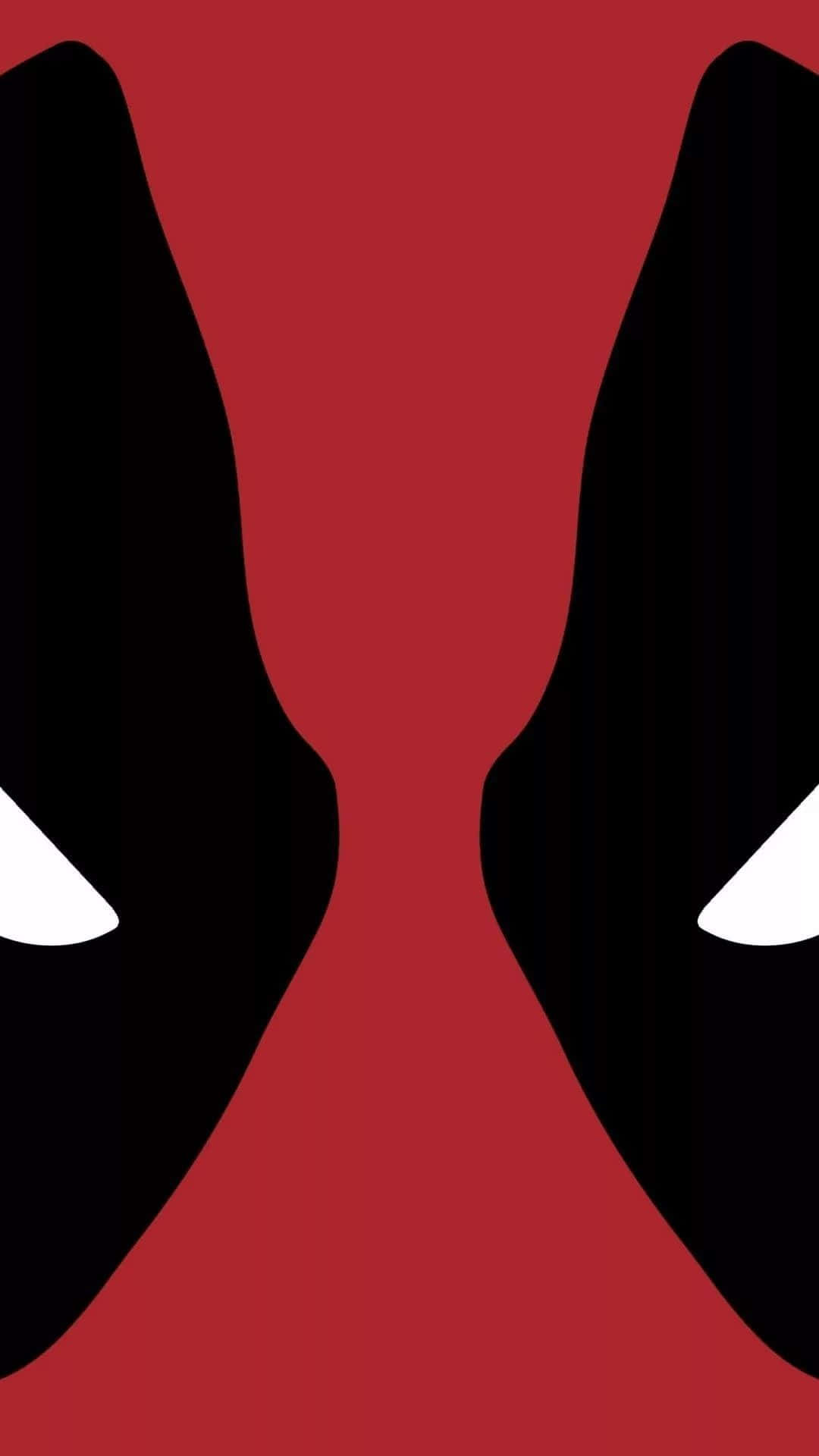 Minimalist Deadpool Logo Close Up Wallpaper