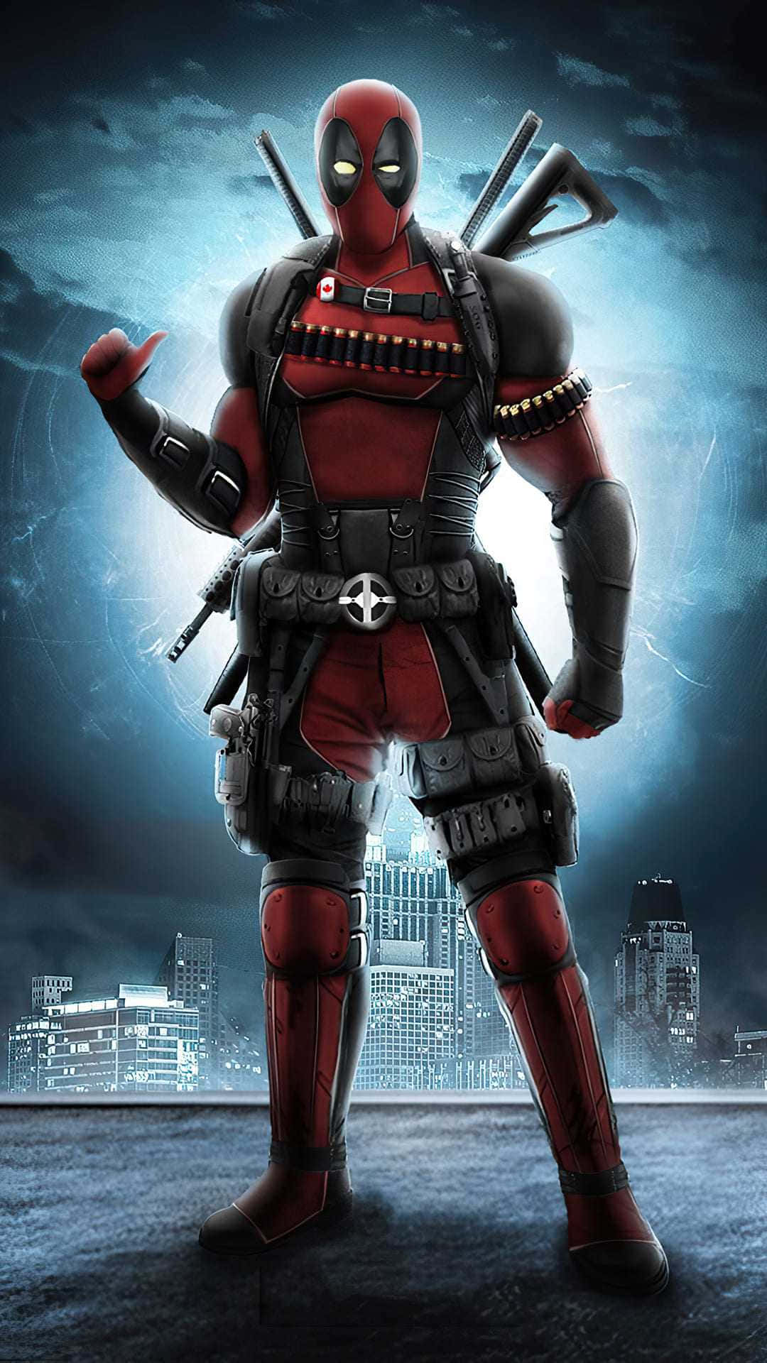 Dasikonische Deadpool-logo Wallpaper