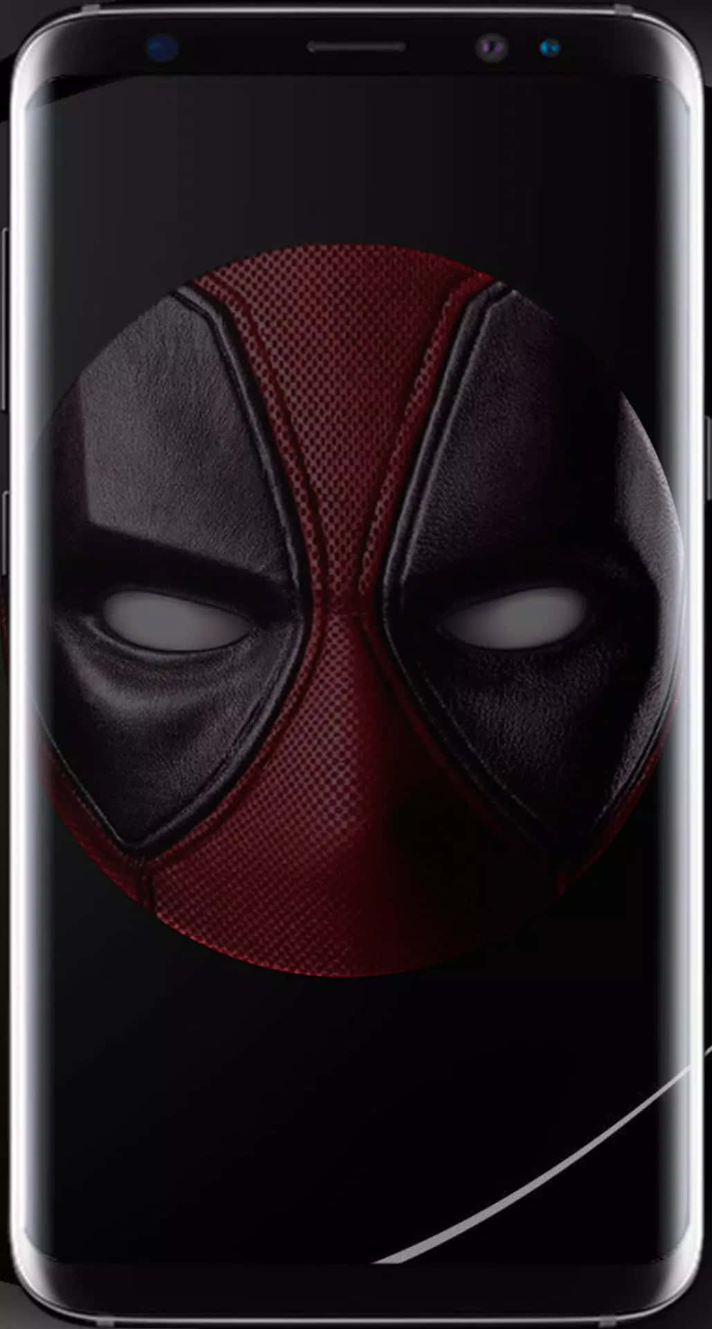 Fondode Pantalla Realista Del Logo De Deadpool En El Teléfono Fondo de pantalla