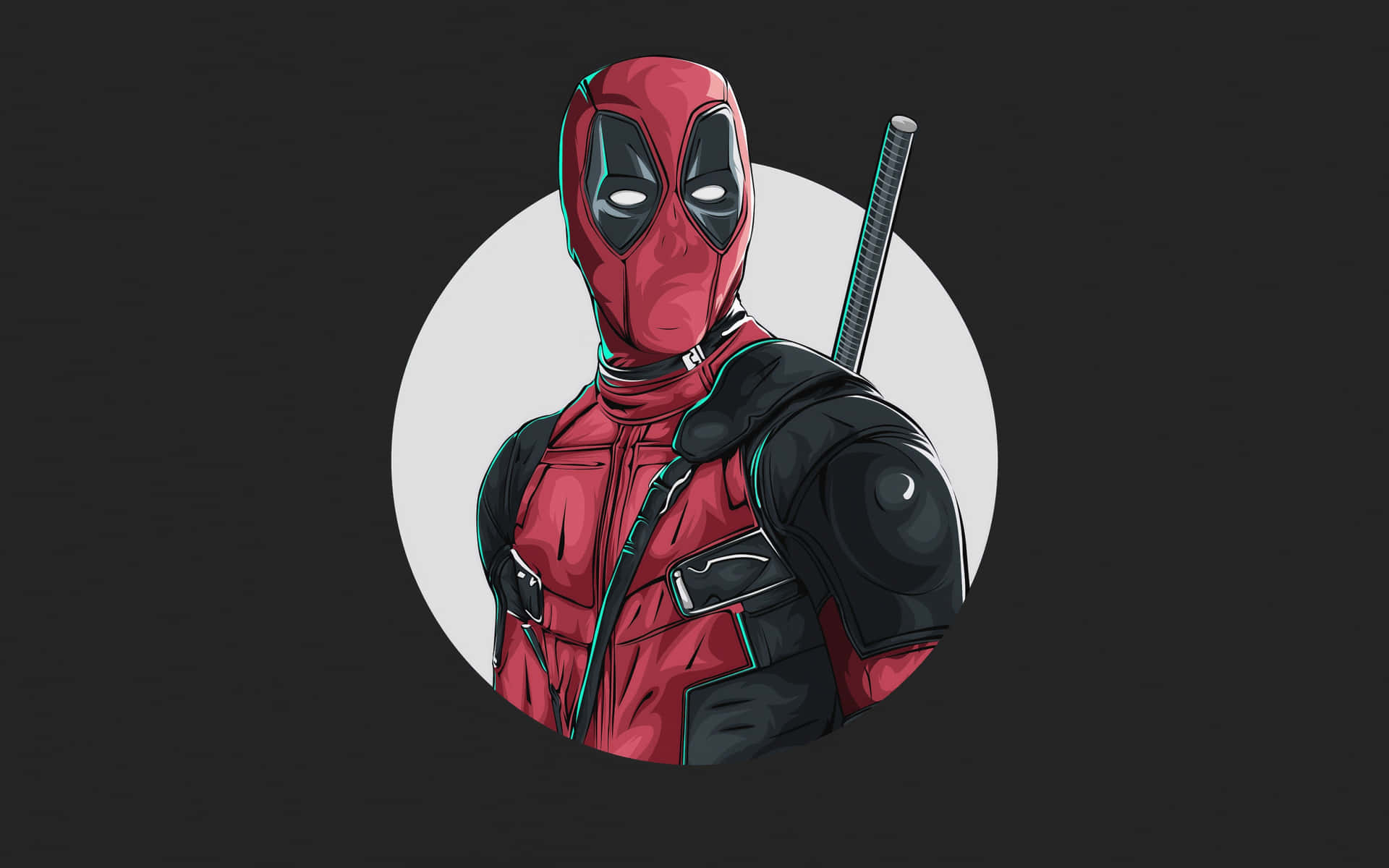 Logotipode Deadpool En Versión Digital De Fanart. Fondo de pantalla
