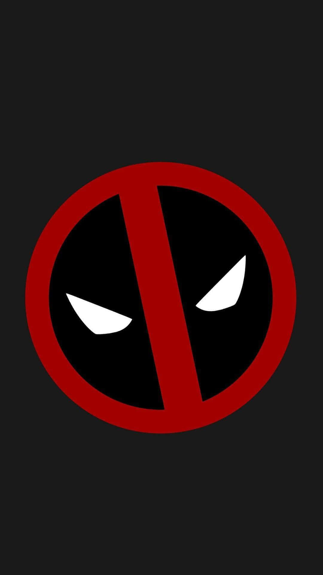 Lopsided Deadpool Logo Wallpaper