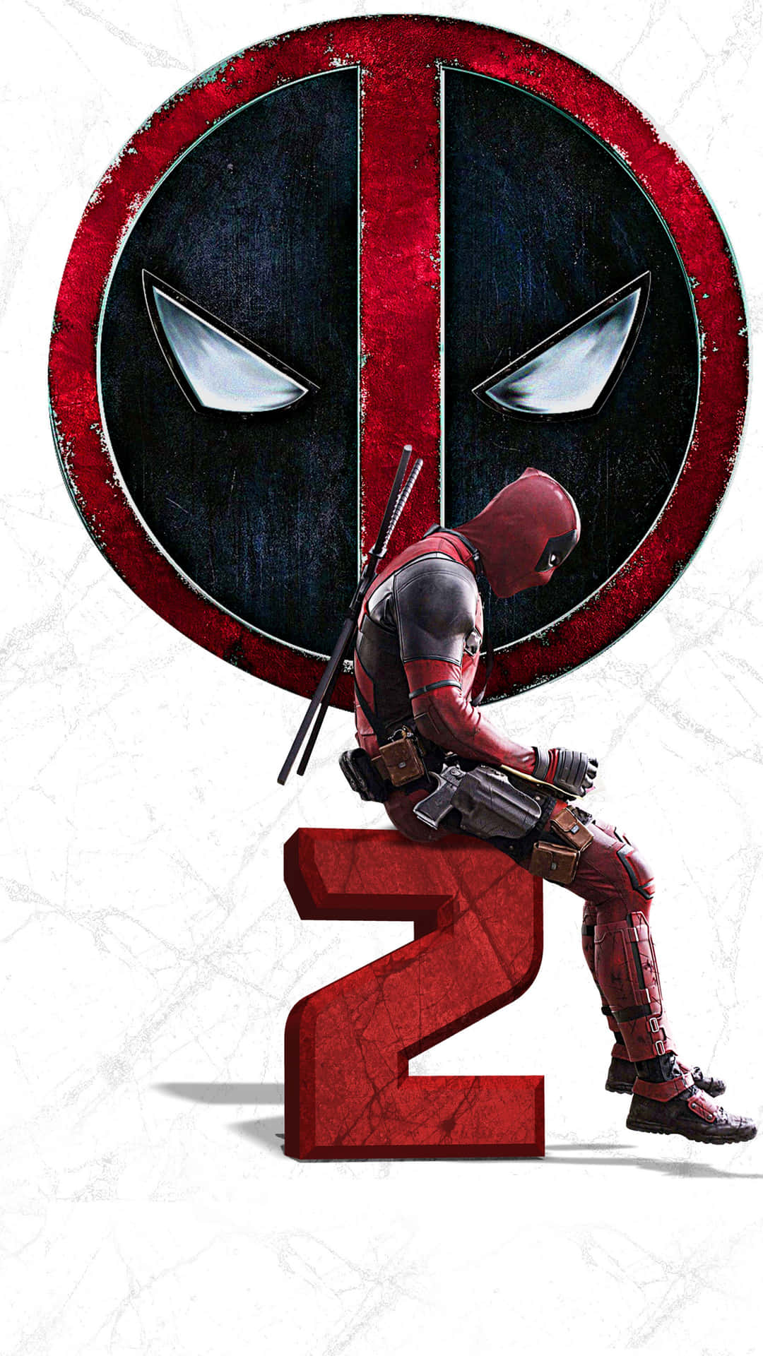 Deadpool Logo On Movie Poster Wallpaper