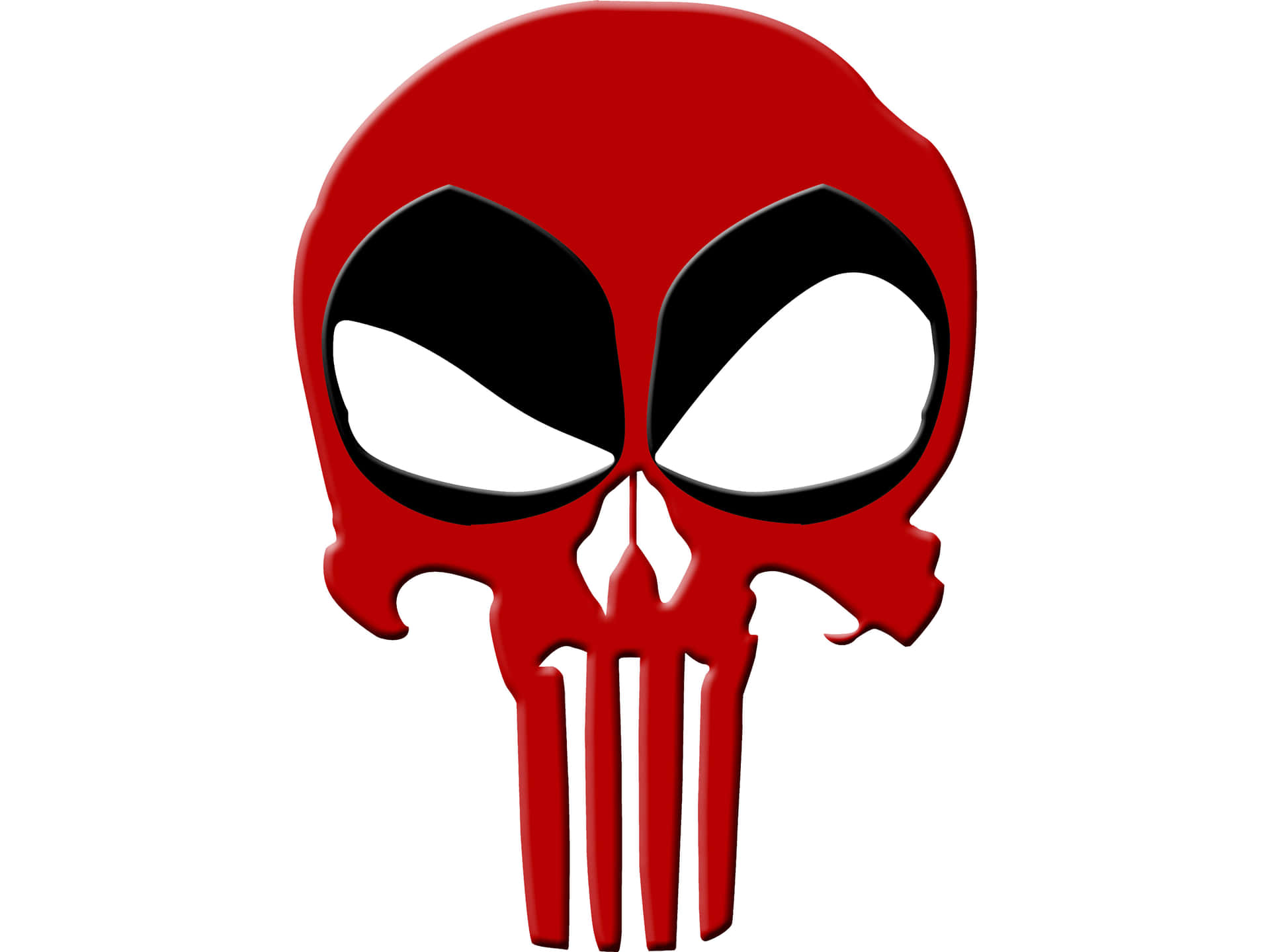Punisher Deadpool Logo Mash Up Wallpaper