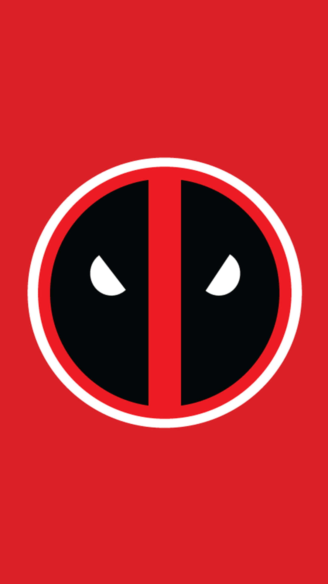 Bright Red Deadpool Logo Wallpaper