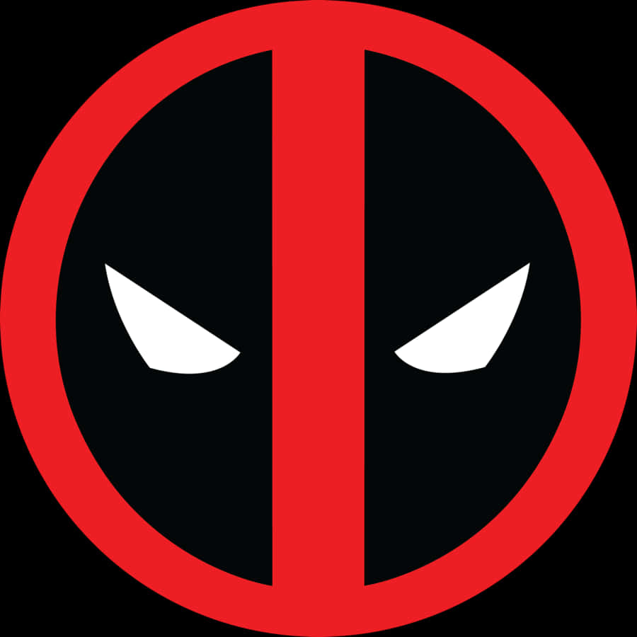 Deadpool's Iconic Red and Black Mask Wallpaper