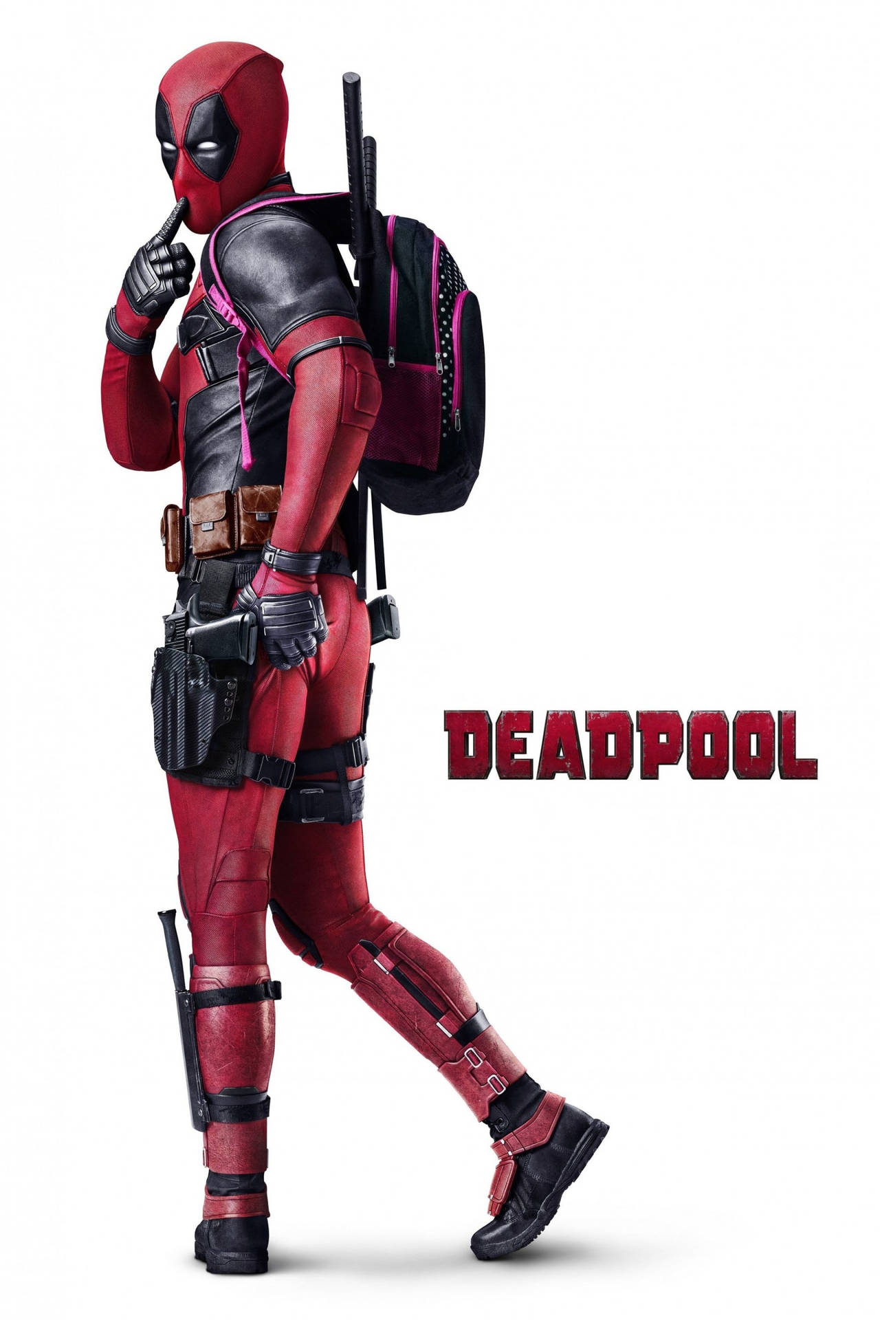 Pósterde La Película Deadpool Mirando Hacia Atrás Fondo de pantalla