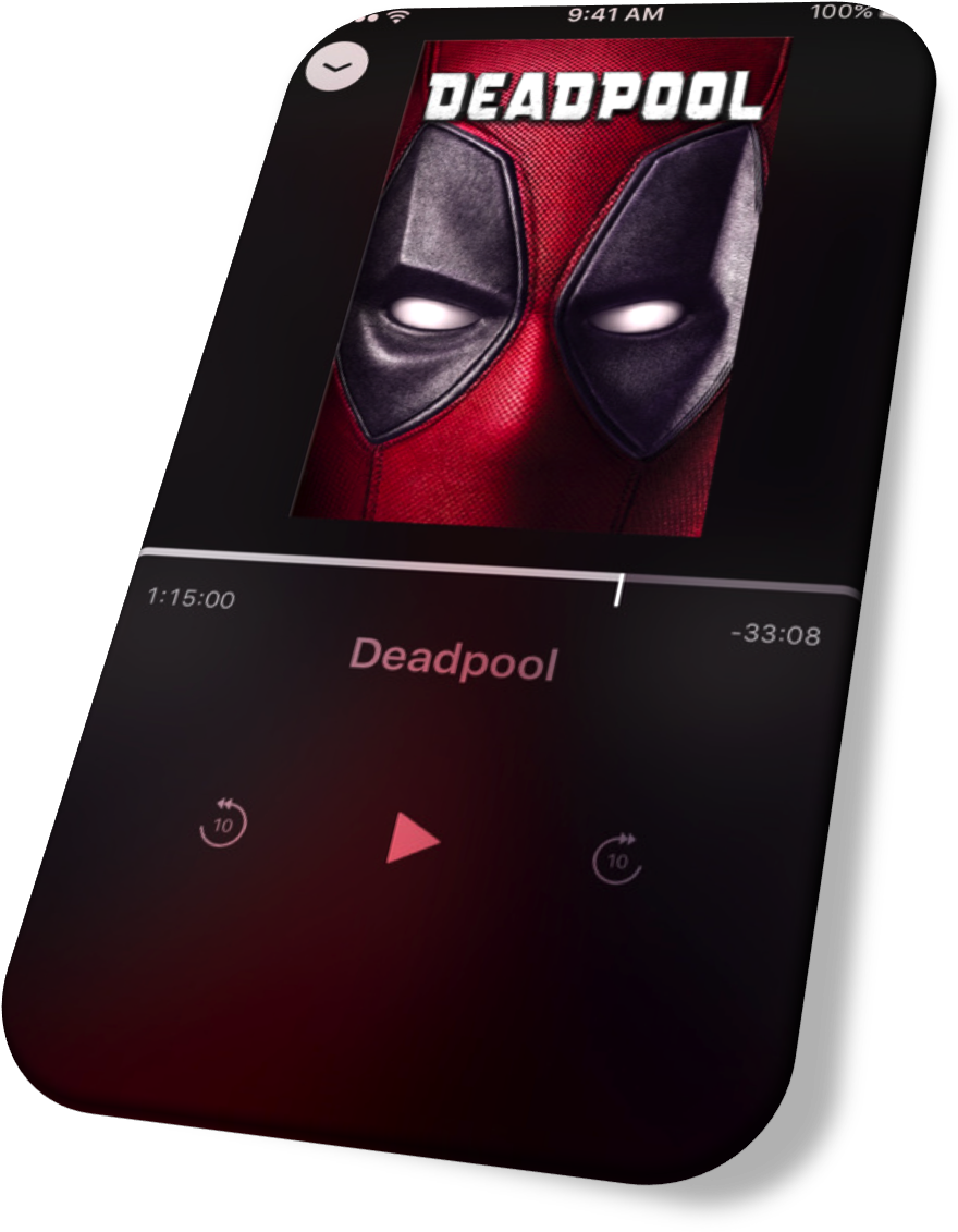 Deadpool Movie Streamingon Phone PNG