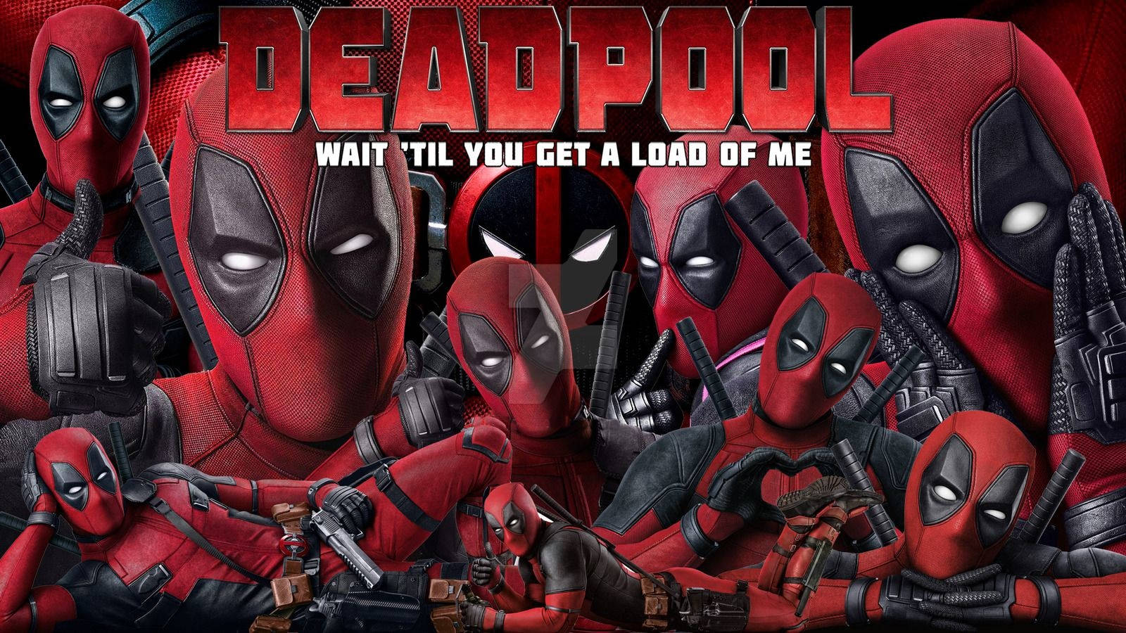 Deadpoolfilm, Vänta Tills Du Ser Mig I Full Storlek På Din Datorskärm Eller Mobilskärm. Wallpaper