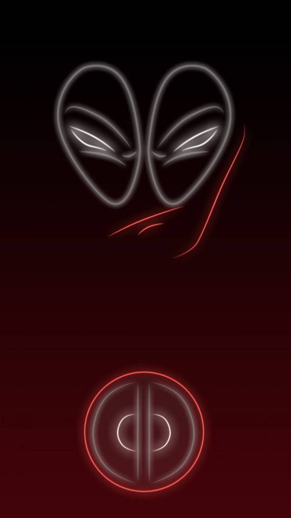 Deadpool Neon Iphone Wallpaper