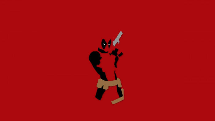Deadpool Red Backdrop Marvel Aesthetic Wallpaper