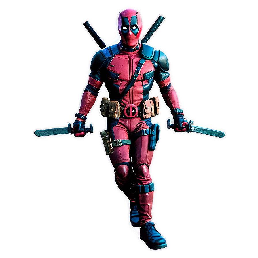 Deadpool Retro 80s Style Png 05212024 PNG