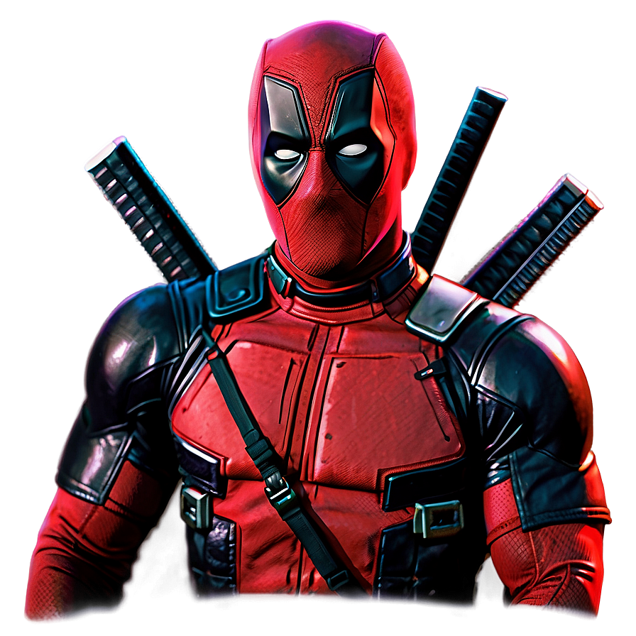 Download Deadpool Retro 80s Style Png Flp74 | Wallpapers.com