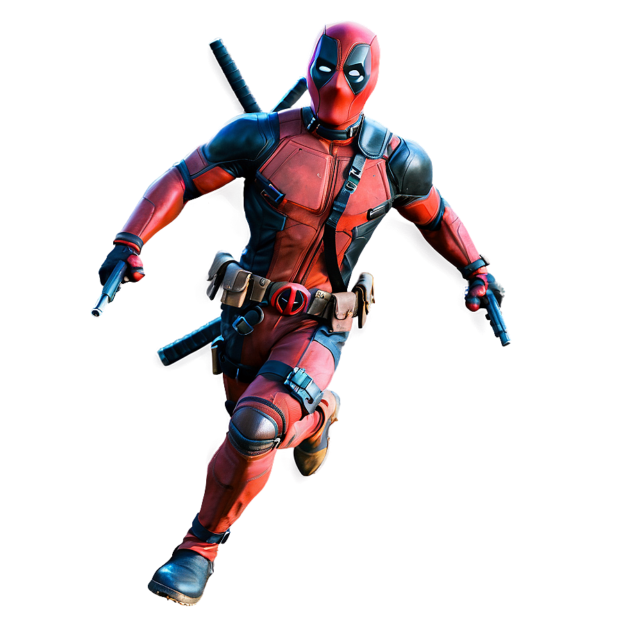 Deadpool Running Action Png 05212024 PNG