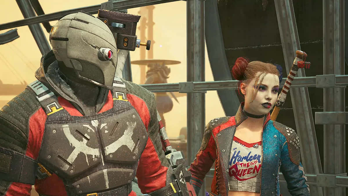 Deadshot Dan Harley Quinn Bersama Wallpaper