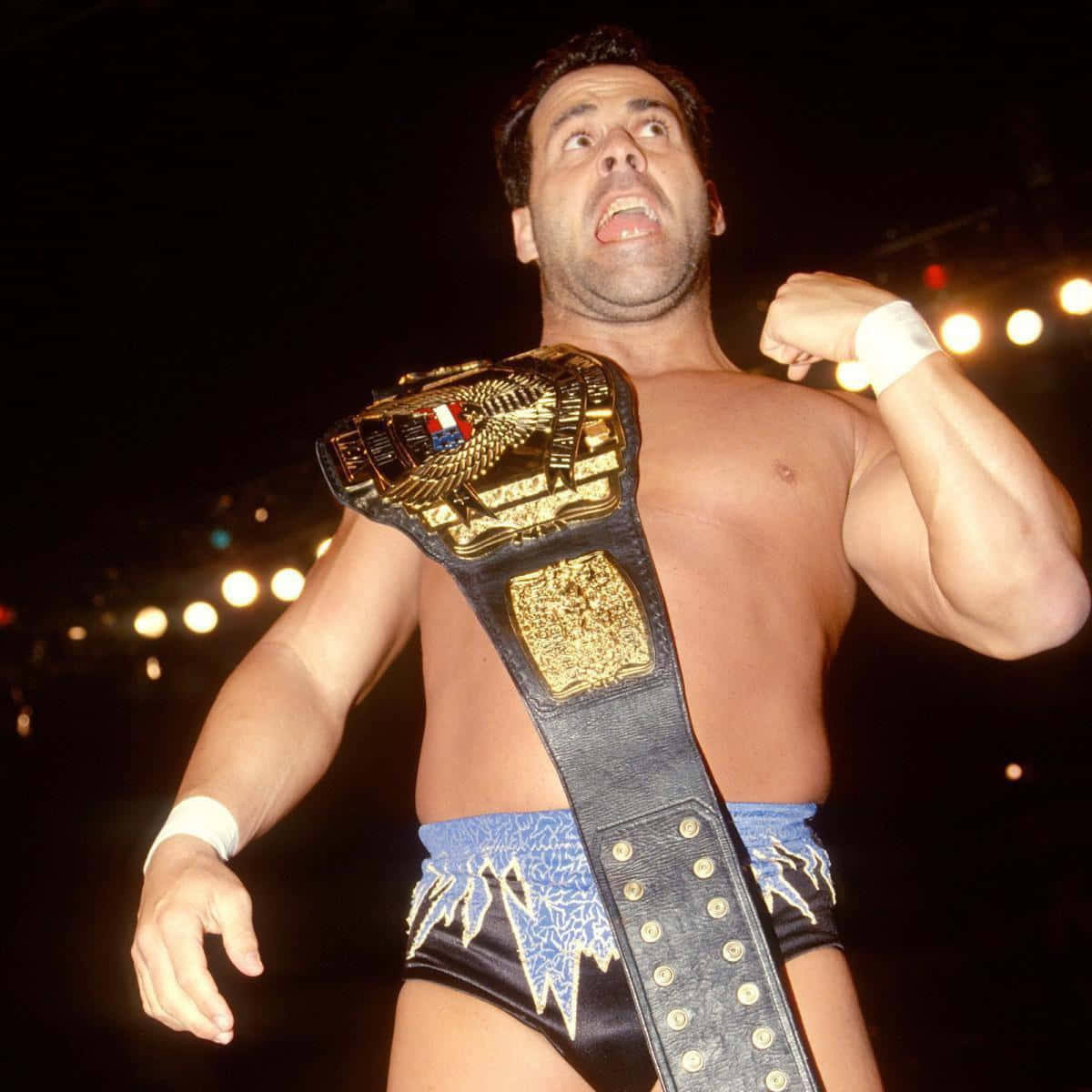 Dean Malenko Wearing WCW Belt Over Shoulder Wallpaper