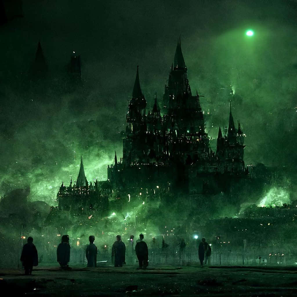 A Gathering of Death Eaters in the Dark Wallpaper