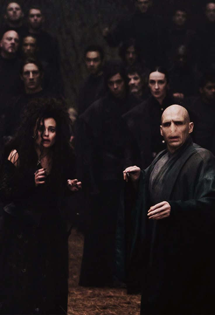 Mysterious Death Eaters in the dark. Wallpaper