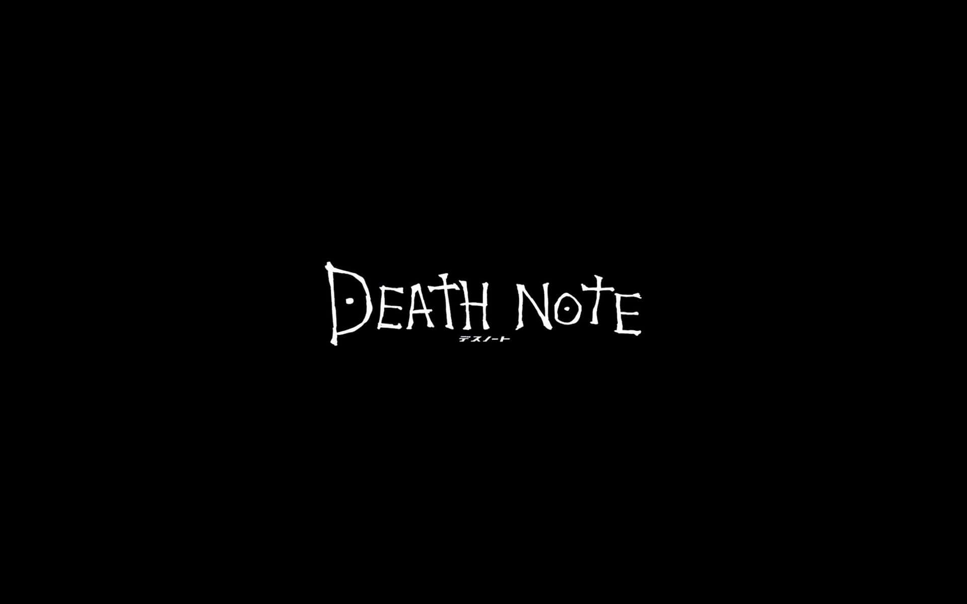 Death Note Minimalist Title 4k Wallpaper