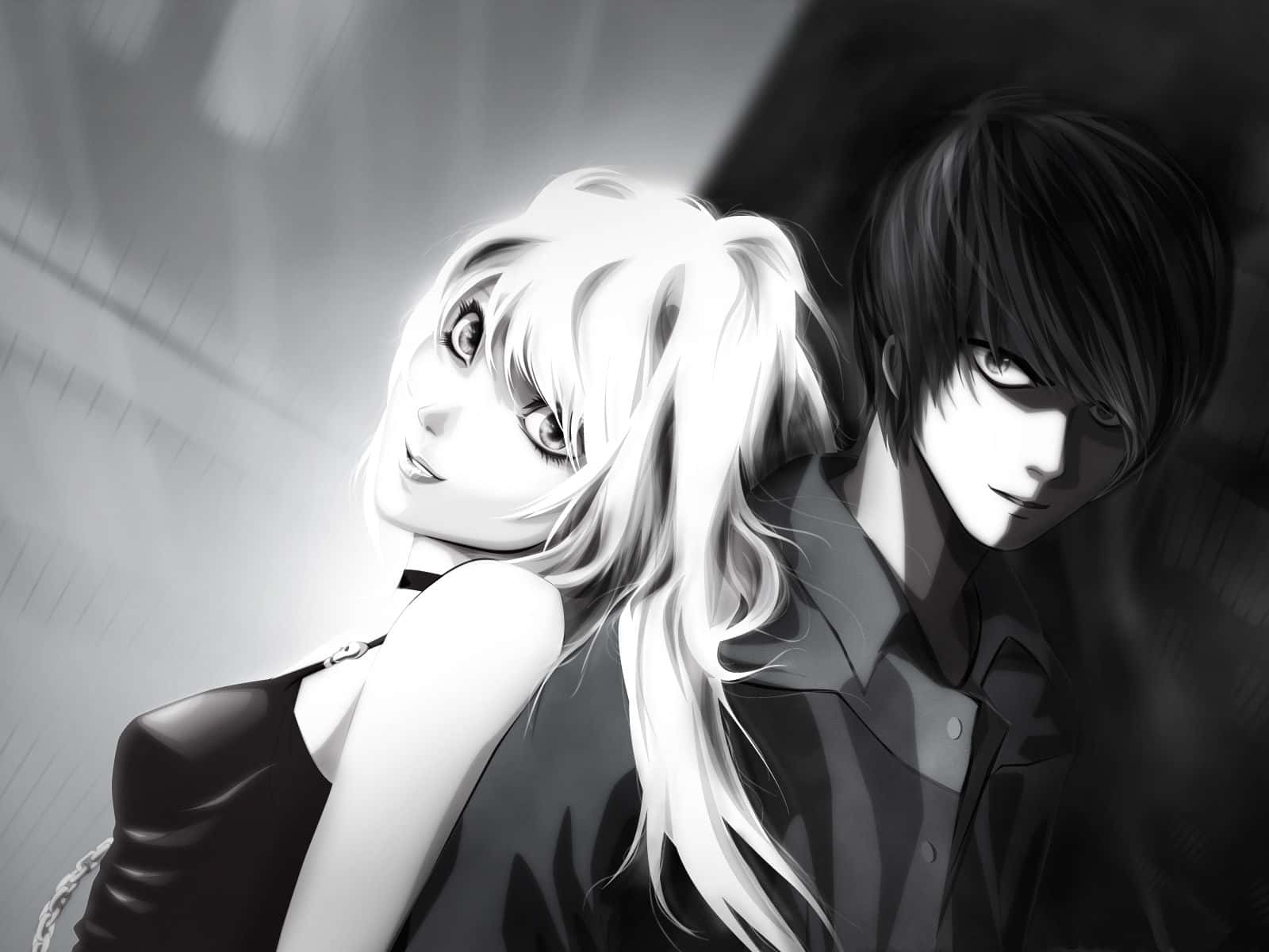 "Light versus darkness - the war for the Death Note" Wallpaper