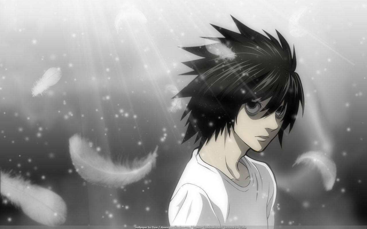 "Explore the depths of the dark underworld with Death Note Aesthetic" Wallpaper