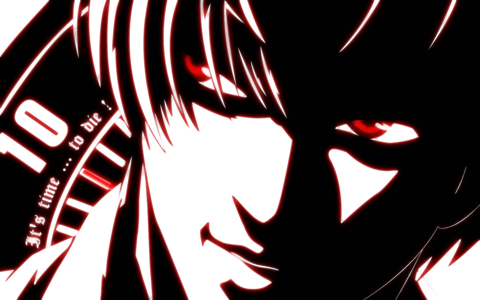 Estéticade Death Note Con Una Mirada De Light. Fondo de pantalla