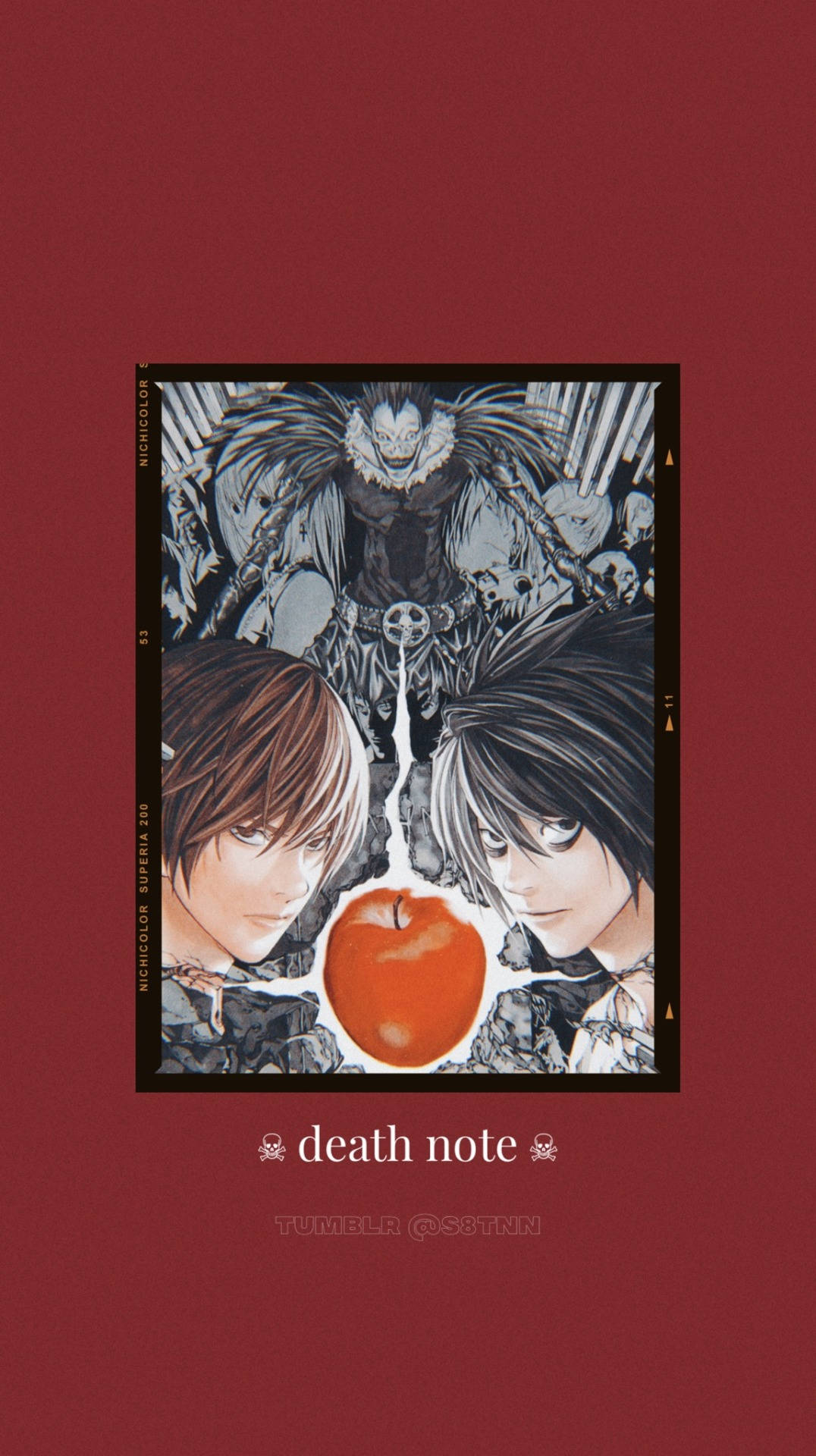 "Unlock the secrets of the Death Note and bring justice to the world." Wallpaper