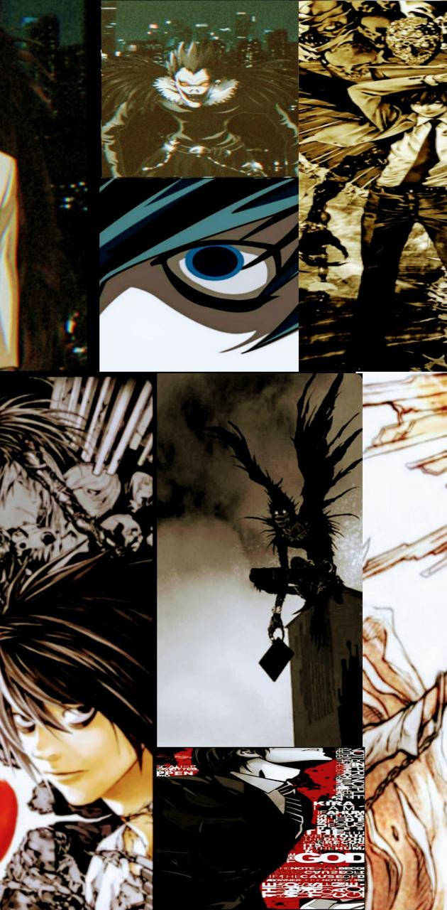 Entdeckensie Die Geheimnisse Von Death Note Mit Einem Mysteriösen Ästhetischen Hintergrundbild! Wallpaper