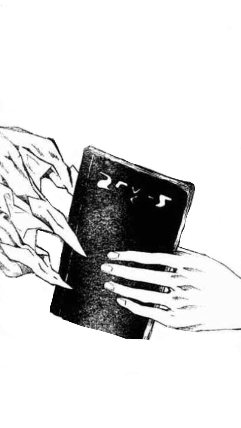 Esteticadi Death Note Con La Mano Di Ryuk Sfondo
