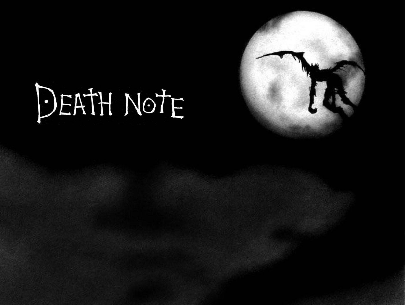 Death Note Aesthetic With Ryuk Flying Wallpaper